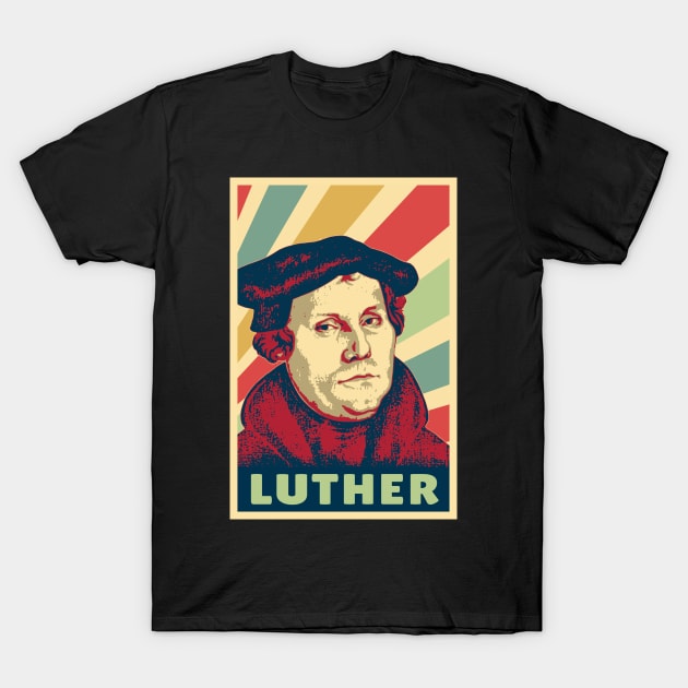 Martin Luther Vintage Colors T-Shirt by Nerd_art